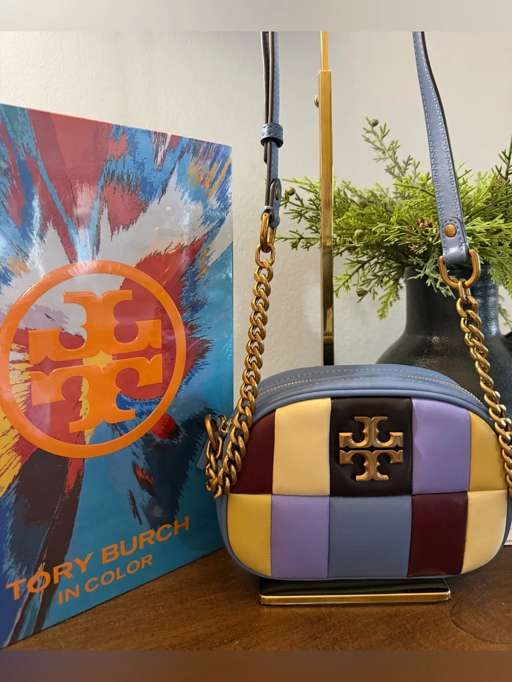 Tory Burch Kira Patchwork Camera Bag (NWT)